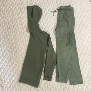 Hoodie & Sweat-pants Olive Green